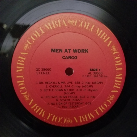 Men At Work Cargo Vinyl LP 80s Album - Picture 7 of 9